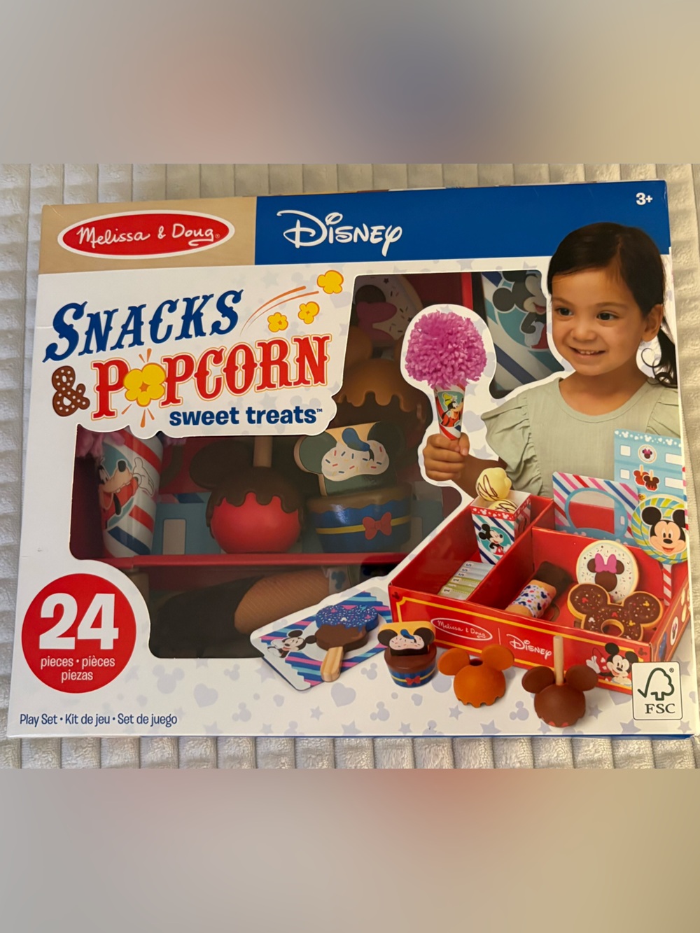 Melissa & Doug Disney Snacks & Popcorn Playset - Red, Blue, White